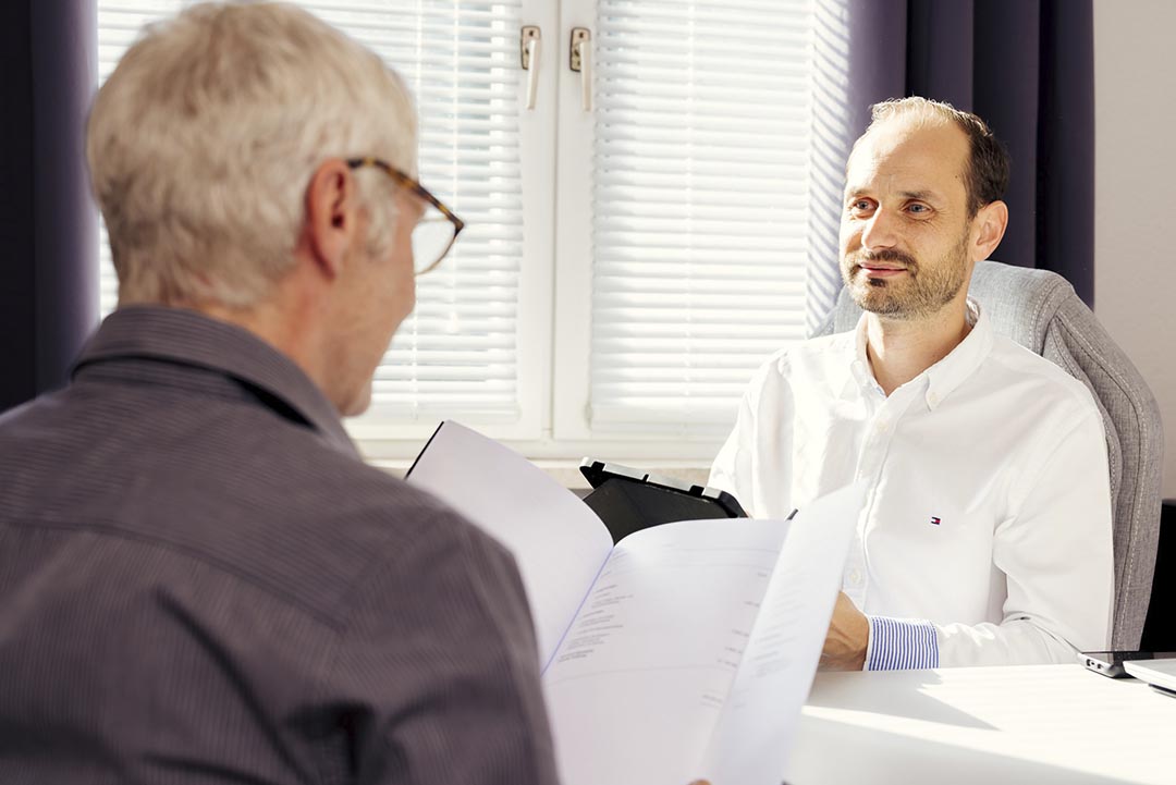 Christoph Hilberger im persönlichen Kundengespräch